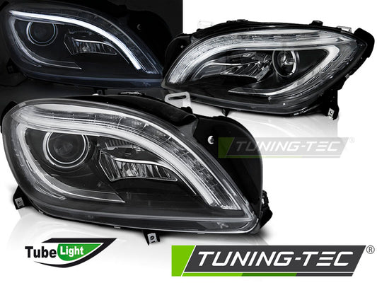 Tuning-Tec LED Tagfahrlicht Scheinwerfer für Mercedes Benz ML W166 11-15 schwarz