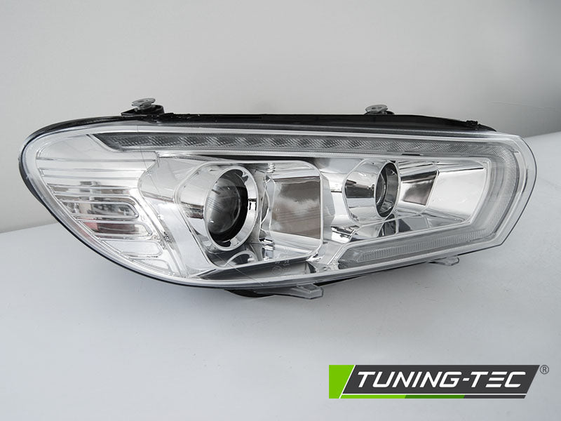 Tuning-Tec Xenon LED Tagfahrlicht Scheinwerfer für VW Scirocco III 08-14 chrom dynamisch