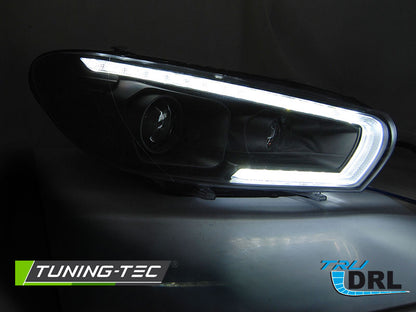 Tuning-Tec LED Tagfahrlicht Scheinwerfer für VW Scirocco III 14-17 schwarz dynamisch