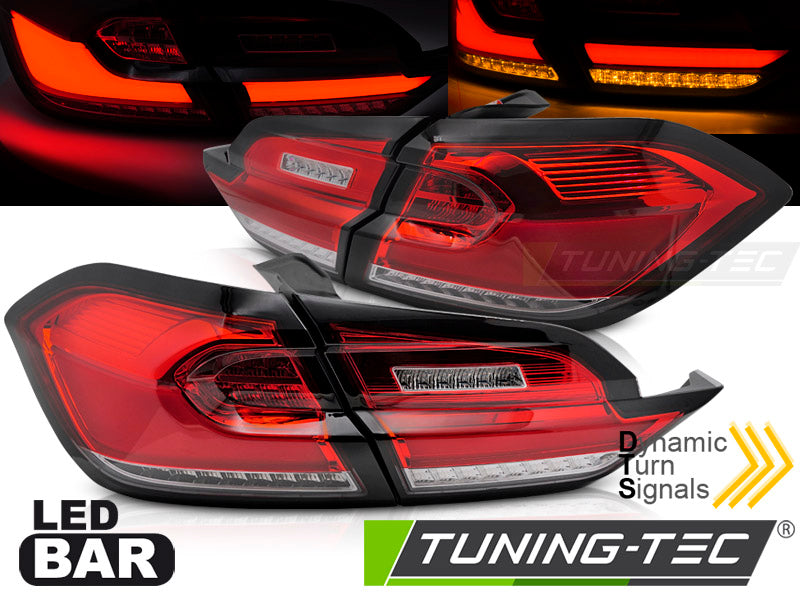 Tuning-Tec Voll LED Rückleuchten rot weiss für FORD FIESTA MK8 Baujahr 2017-2021