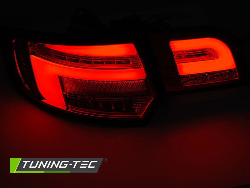 Tuning-Tec Voll LED Lightbar Rückleuchten für Audi A3 8P Sportback 04-08 rot/klar mit dynamischem Blinker