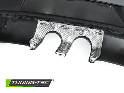Tuning-Tec Heckstoßstange für VW Golf 6 3/5 Türer 08-12 mit Doppelrohr Diffusor