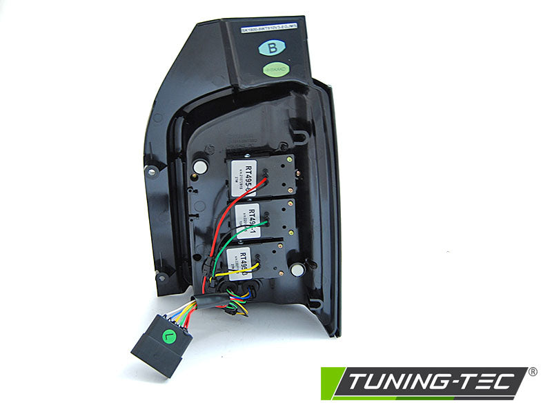 Tuning-Tec Voll LED Lightbar Rückleuchten für VW T5 Facelift (GP) 10-15 schwarz/klar mit dynamischem Blinker
