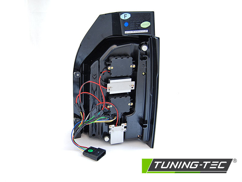 Tuning-Tec Voll LED Lightbar Rückleuchten für VW T6.1 20+ rot/klar mit dynamischem Blinker (für Heckklappe)