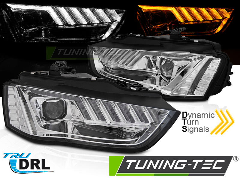 Tuning-Tec LED Tagfahrlicht Scheinwerfer für Audi A4 B8 Lim./Avant 12-15 chrom dynamisch
