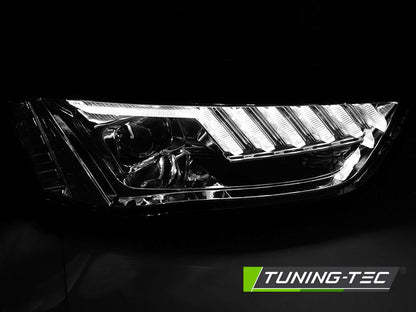 Tuning-Tec LED Tagfahrlicht Scheinwerfer für Audi A4 B8 Lim./Avant 12-15 chrom dynamisch