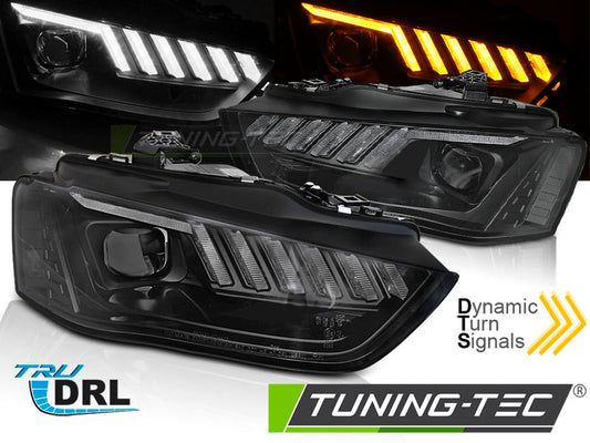 Tuning-Tec LED Tagfahrlicht Scheinwerfer für Audi A4 B8 Lim./Avant 12-15 schwarz dynamisch