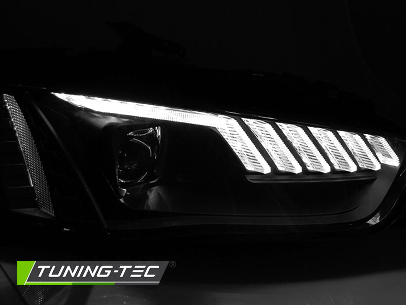 Tuning-Tec LED Tagfahrlicht Scheinwerfer für Audi A4 B8 Lim./Avant 12-15 schwarz dynamisch