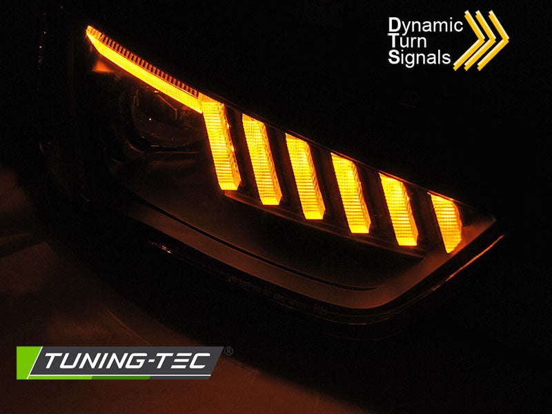 Tuning-Tec LED Tagfahrlicht Scheinwerfer für Audi A4 B8 Lim./Avant 12-15 schwarz dynamisch