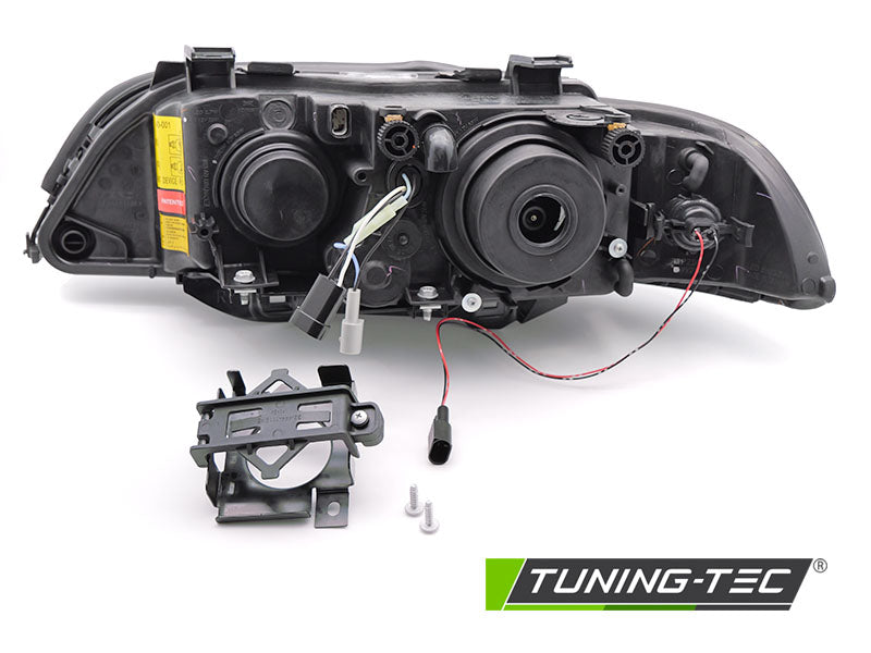Tuning-Tec Xenon Angel Eyes Scheinwerfer für BMW 5er E39 Facelift (LCI) 00-03 schwarz (DEPO)