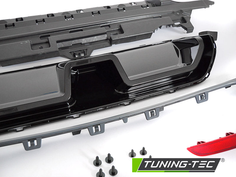 Tuning-Tec Heck Diffusor + Mitteilteil (Hochglanzschwarz) für BMW 5er G30/G31 Limo./Touring 17-20