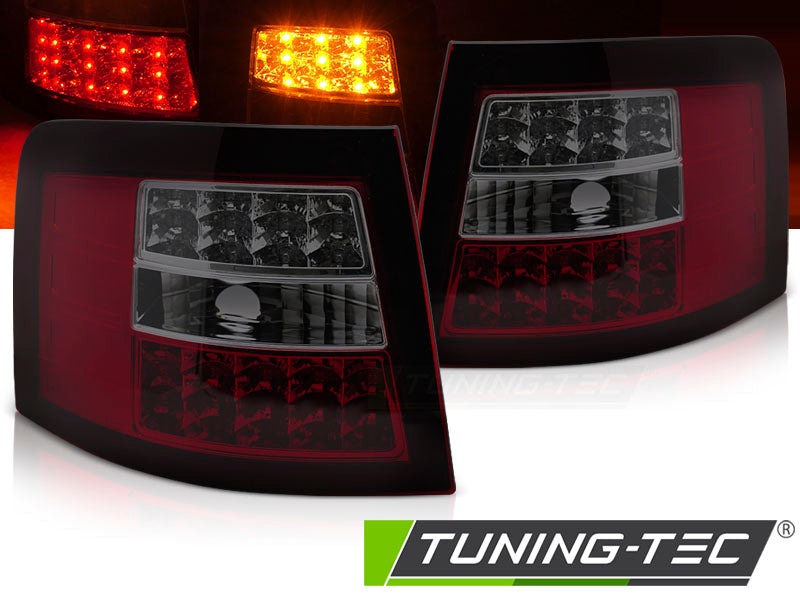 Tuning-Tec LED Rückleuchten für Audi A6 4B (C5) Avant 97-04 rot/rauch mit LED Blinker