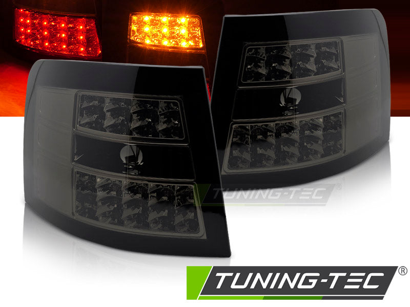 Tuning-Tec LED Rückleuchten für Audi A6 4B (C5) Avant 97-04 schwarz/rauch mit LED Blinker