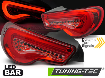 Tuning-Tec LED Lightbar Rückleuchten für Toyota GT86 12-21 rot mit dyn. Blinker