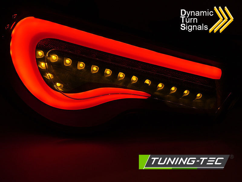 Tuning-Tec LED Lightbar Rückleuchten für Toyota GT86 12-21 schwarz/carbon mit dyn. Blinker