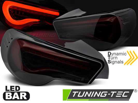 Tuning-Tec LED Lightbar Rückleuchten für Toyota GT86 12-21 schwarz/rauch/rot mit dyn. Blinker