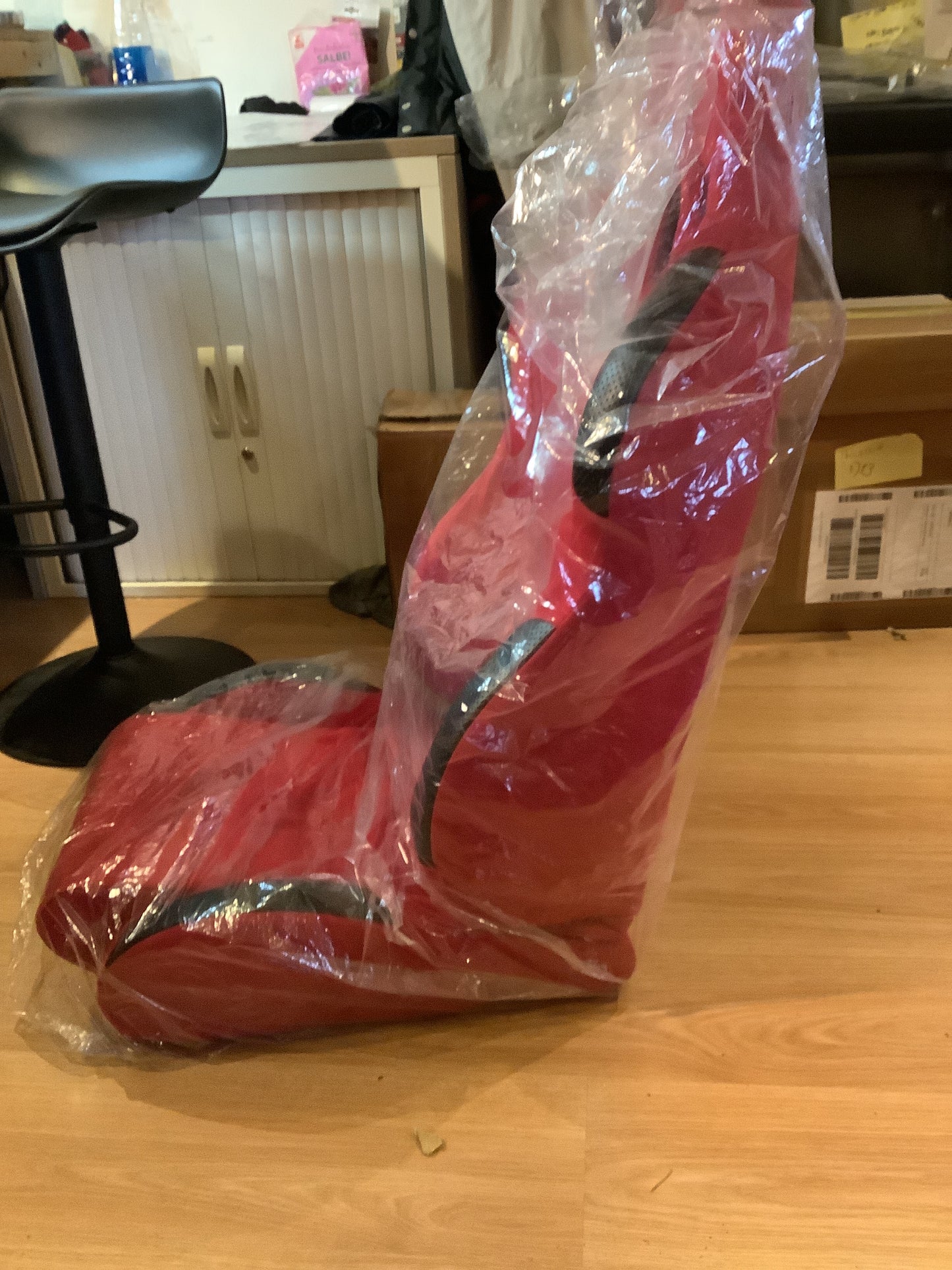 TA Technix Sportsitz - rot, Alcantara, verstellbar, rechts