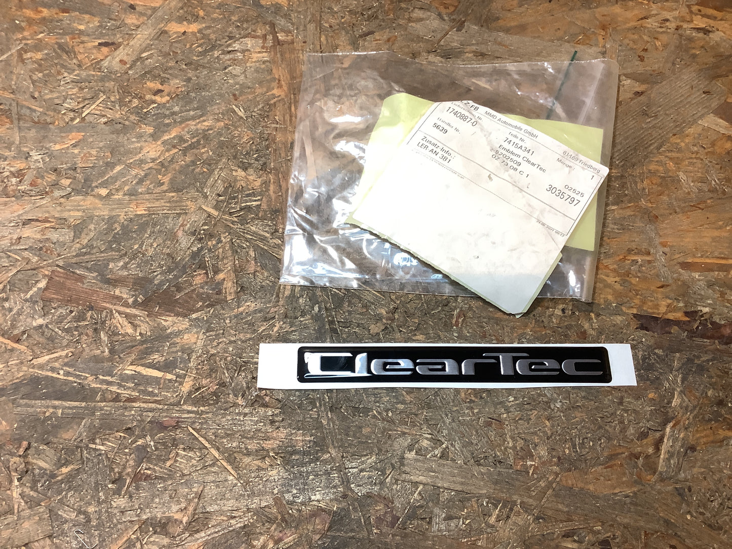 Mitsubishi Emblem „Clear Tec“ 15cm x 2cm Original Mitsubishi NEU