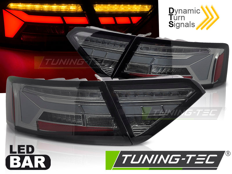Tuning-Tec Voll LED Rückleuchten für Audi A5 Facelift 11-16 rauch mit dyn. Blinker