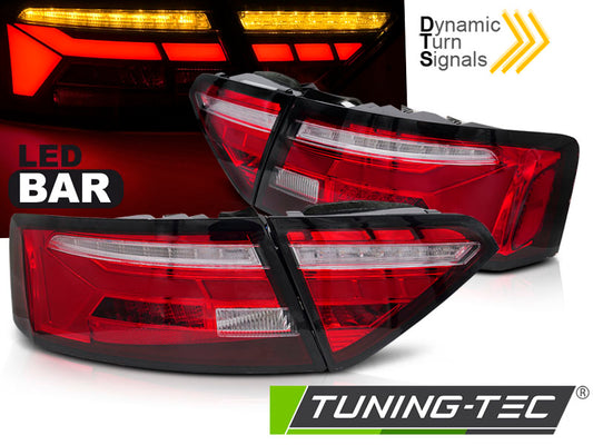 Tuning-Tec Voll LED Rückleuchten für Audi A5 Facelift 11-16 rot/klar mit dyn. Blinker