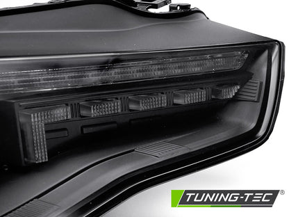 Tuning-Tec Xenon LED Tagfahrlicht Scheinwerfer Set für Audi A5 Facelift 11-16 Schwarz mit dyn. Blinker