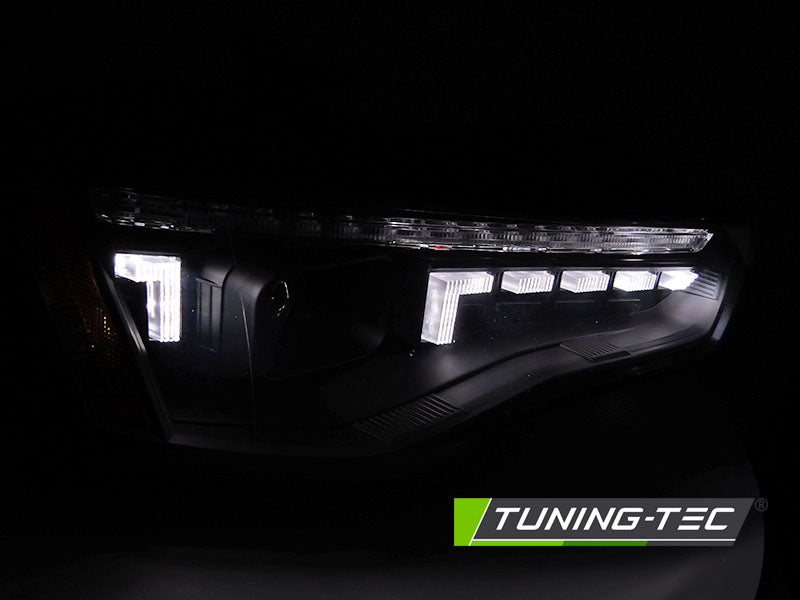 Tuning-Tec Xenon LED Tagfahrlicht Scheinwerfer Set für Audi A5 Facelift 11-16 Schwarz mit dyn. Blinker