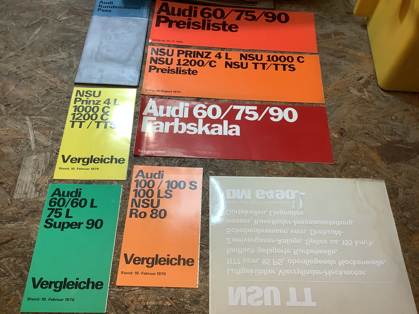 NSU Werbeprospekte Audi/NSU Konvolut