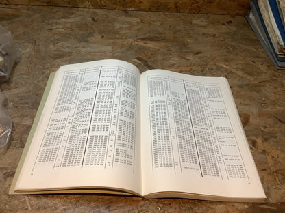 Audi NSU Vergleichsliste geänderter ET-Nummern aus dem Jahr 1970