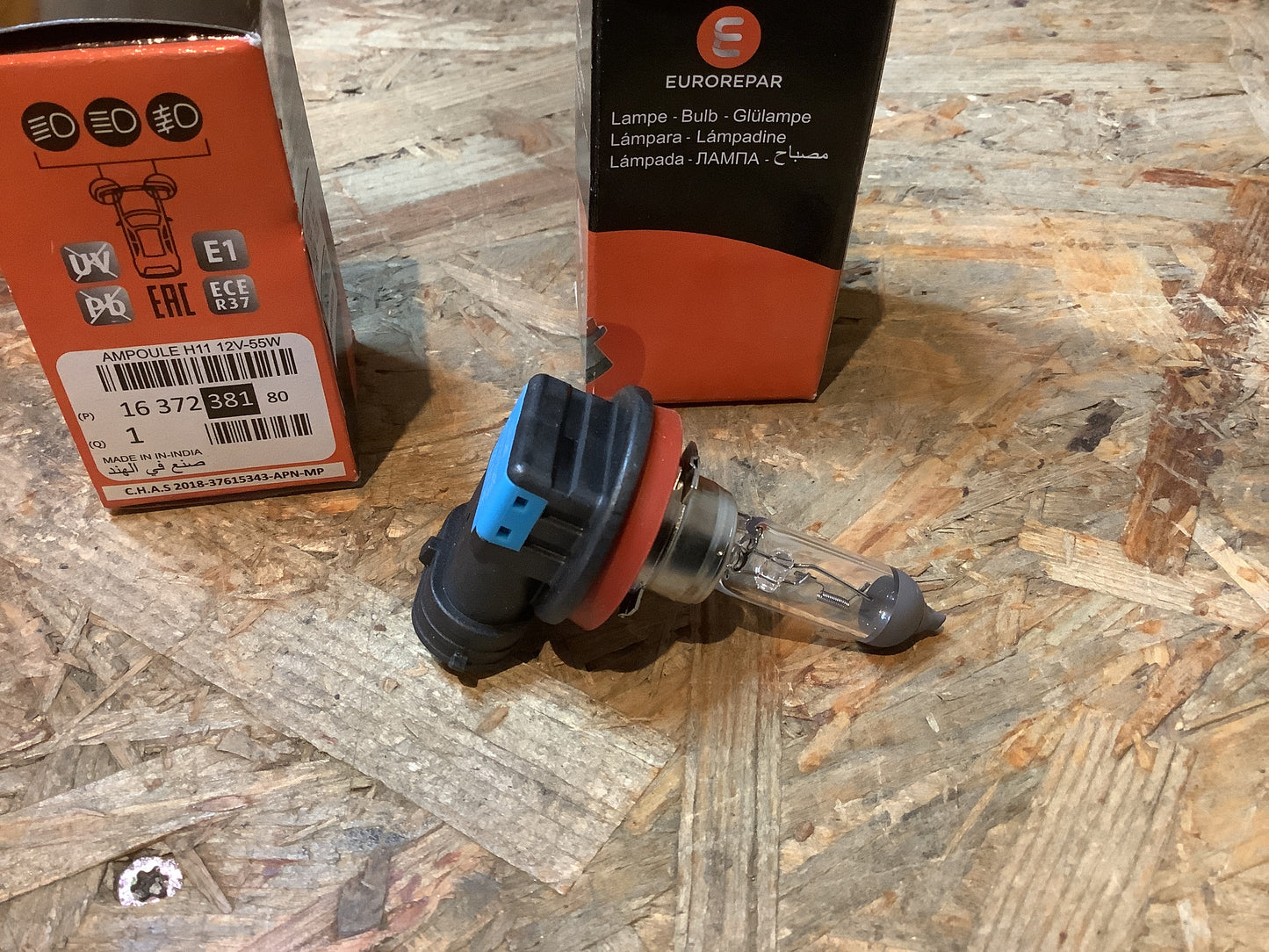 Astra G Bj. 98-05, Astra J Bj. 10-17, Mokka Bj. 12-19 H11 Halogen Birnenset 12V 55KW (je2) Original Eurorepar NEU