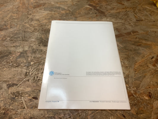 Der Neue Corrado Werbeheft Ausgabe August 88