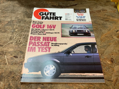 Gute Fahrt Der neue Passat im Test Zeitschrift Ausgabe 6/88