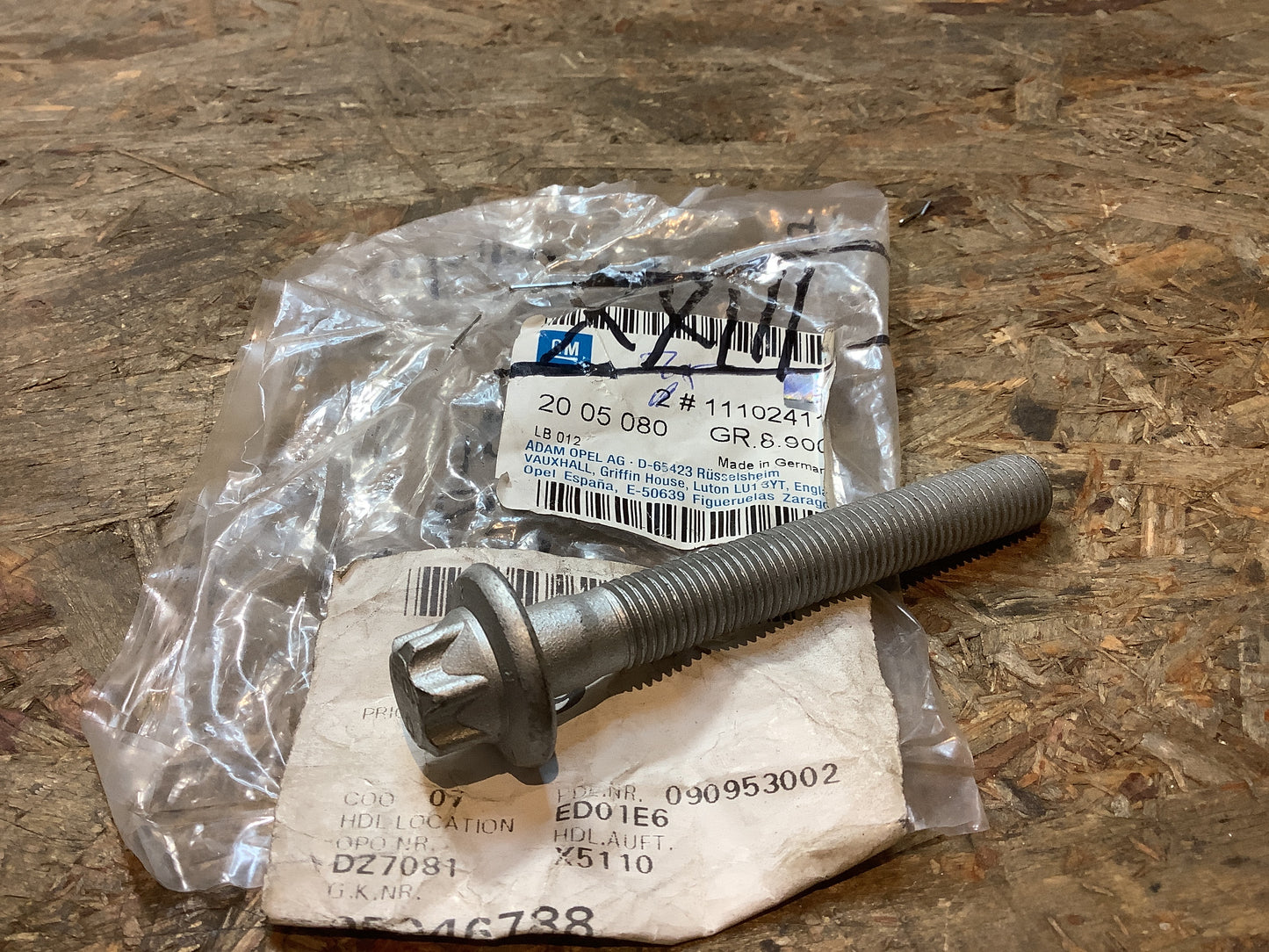 Vectra C, Signum, Insignia A Flanschschraube Original GM NEU