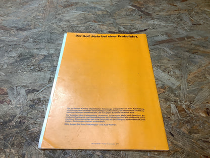 VW Golf Katalog August 1977