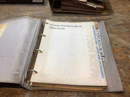 Arbeits-Positions-Buch NSU Ro 80