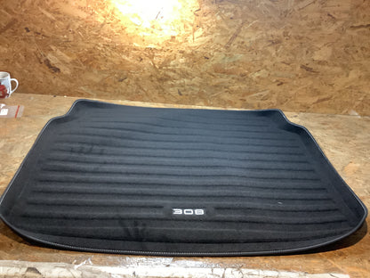Peugeot 308 (P5) Kofferraummatte mit weißen Nähten Original PSA Groupe NEU