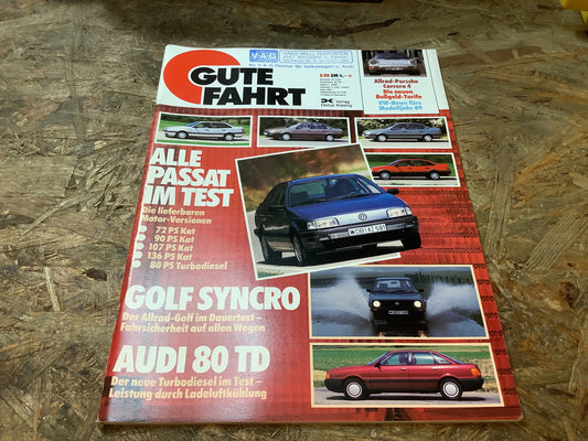 Gute Fahrt Alle Passat im Test Zeitschrift Ausgabe 8/88