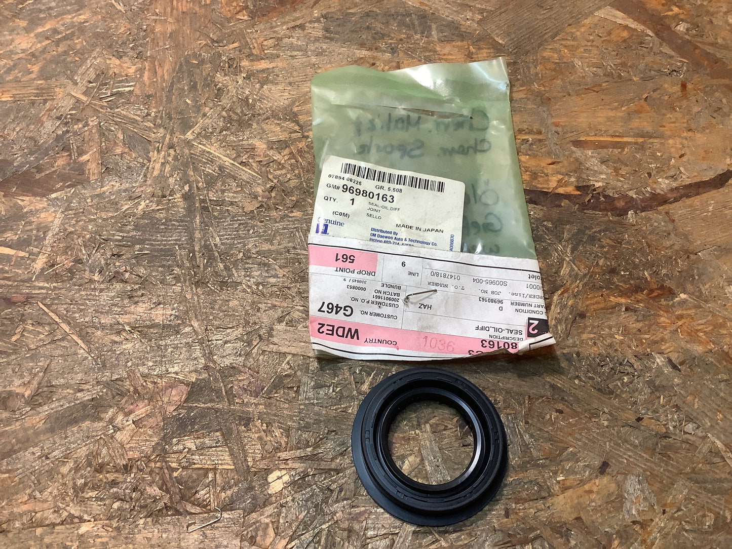 Chevrolet Matiz Spark Öldichtung der Getriebehalbwelle Original GM NEU
