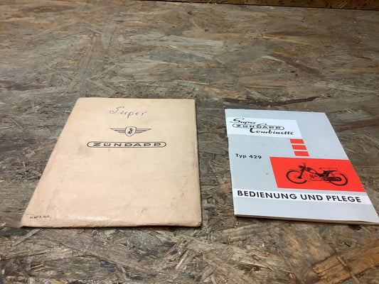 Bedienung und Pflege Super Zündapp Combinette Typ 429