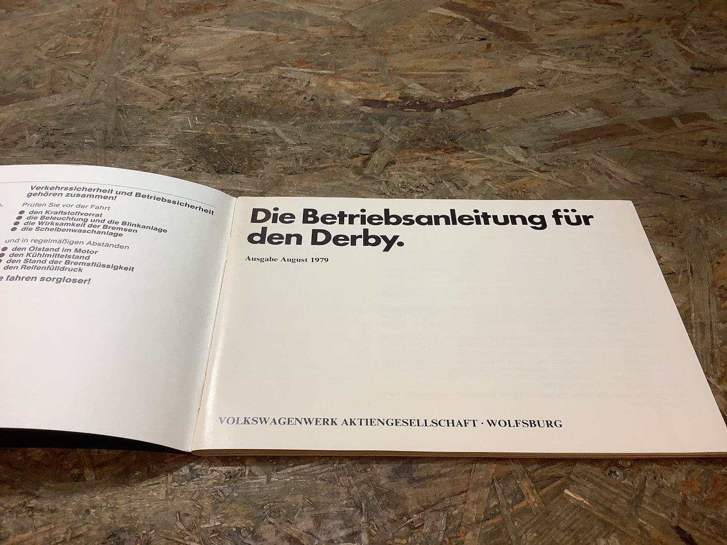 Die Betriebsanleitung für den Derby