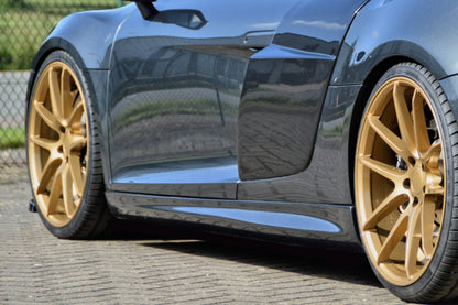 Seitenschwellersatz ABS Audi R8, 42 Bj.: 2006-2015 Schwarz Glanz