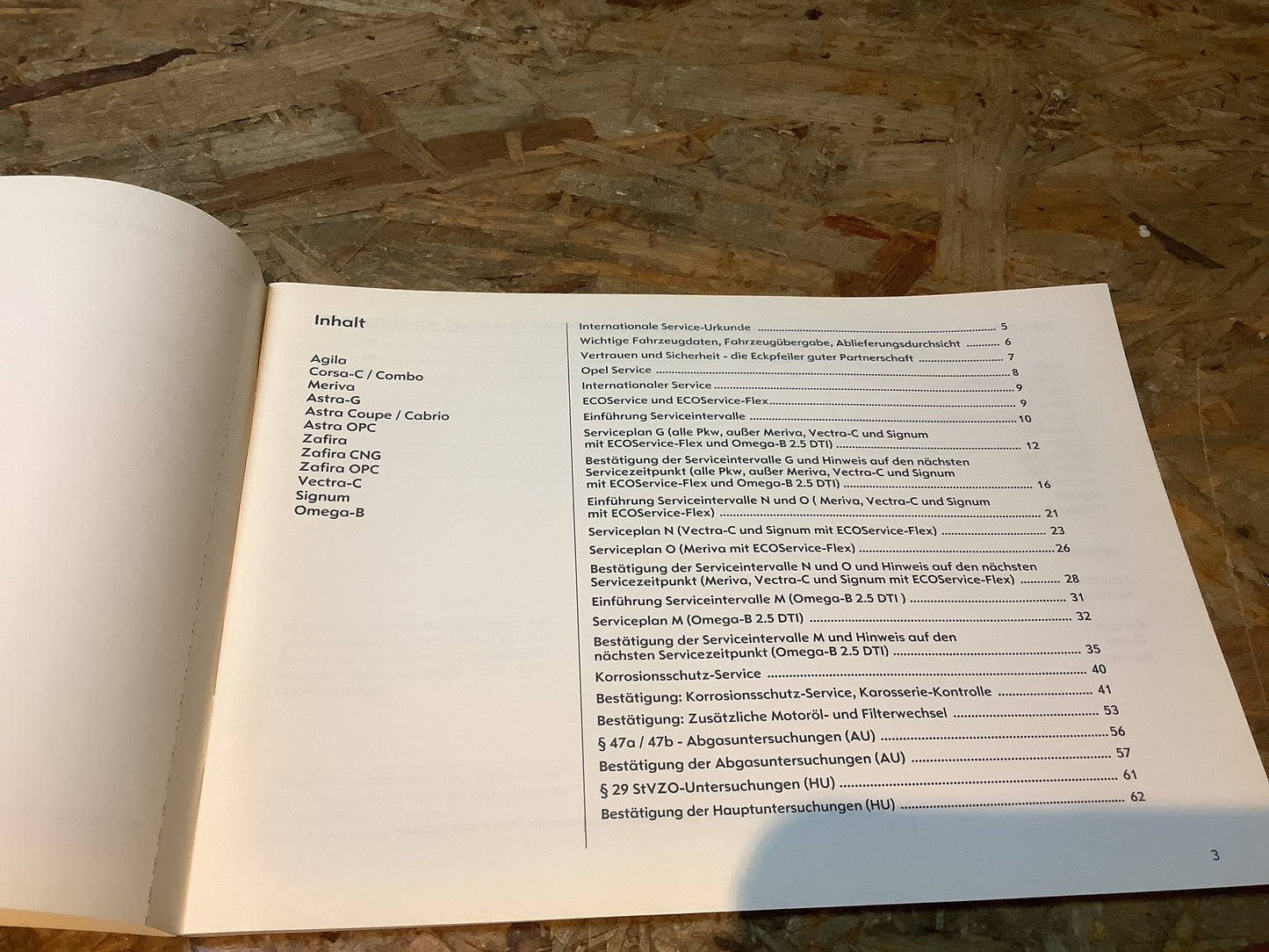 Opel Serviceheft