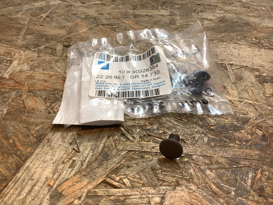 Corsa B, Tigra Clip Laderaumabdeckung Seitenwand grau Original GM NEU