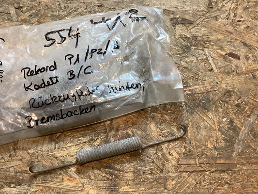 Rekord P1/P2/A, Kadett B/C, Rückzugfeder hinten Bremsbacken NEU