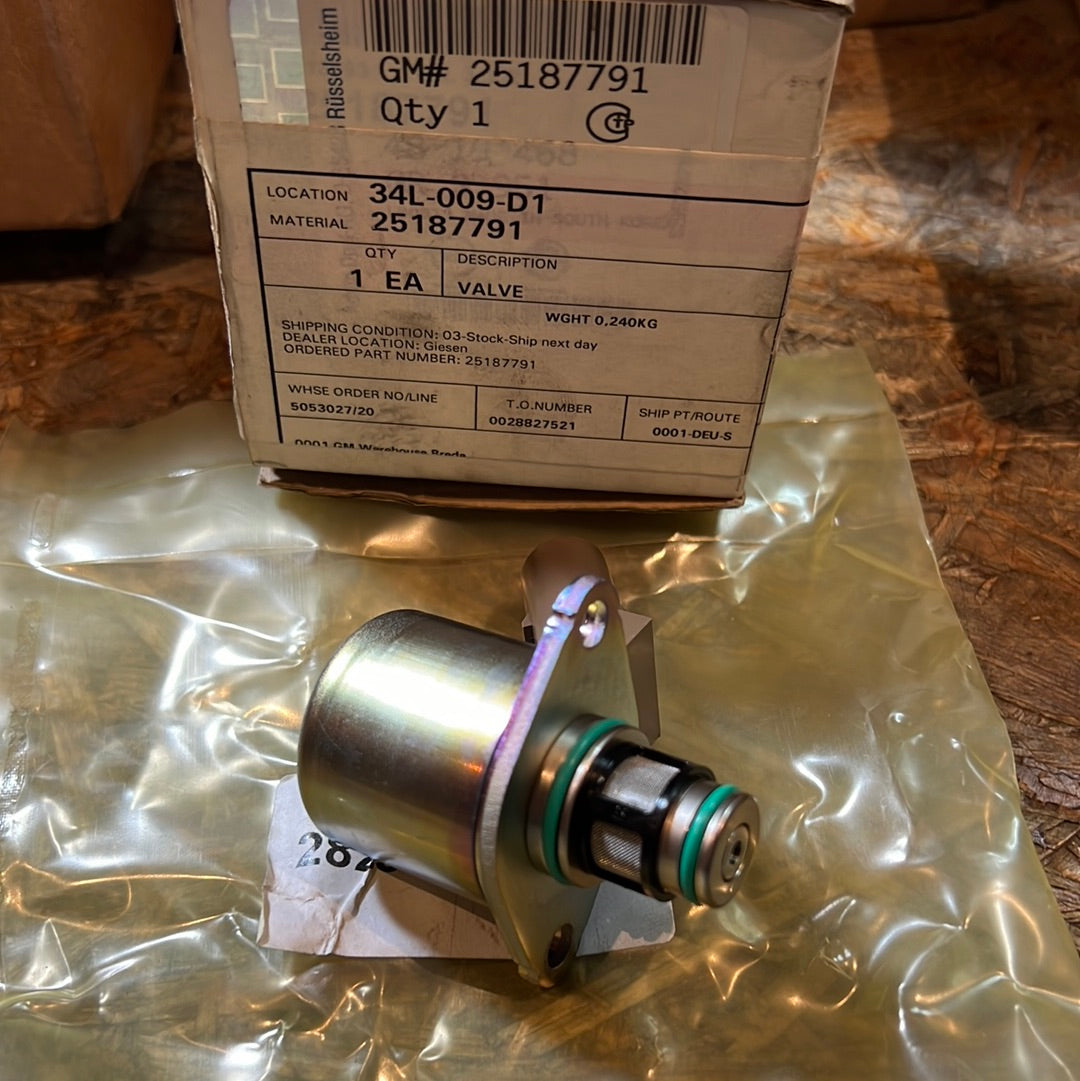 Original GM Chevrolet Antara 2.2 CDTI Kraftstoffdruckregler NEU 25187791