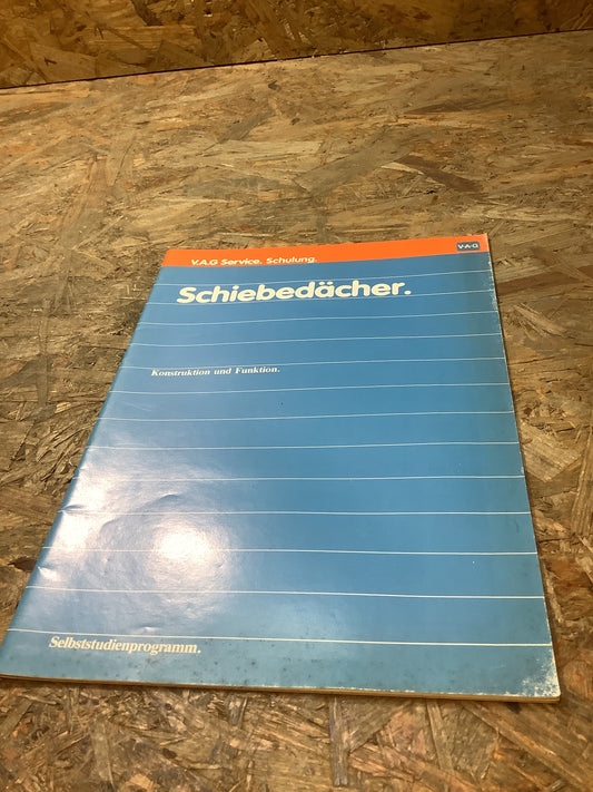 V.A.G Service Schulung Schiebedächer Konstruktion & Funktion Juni 1979