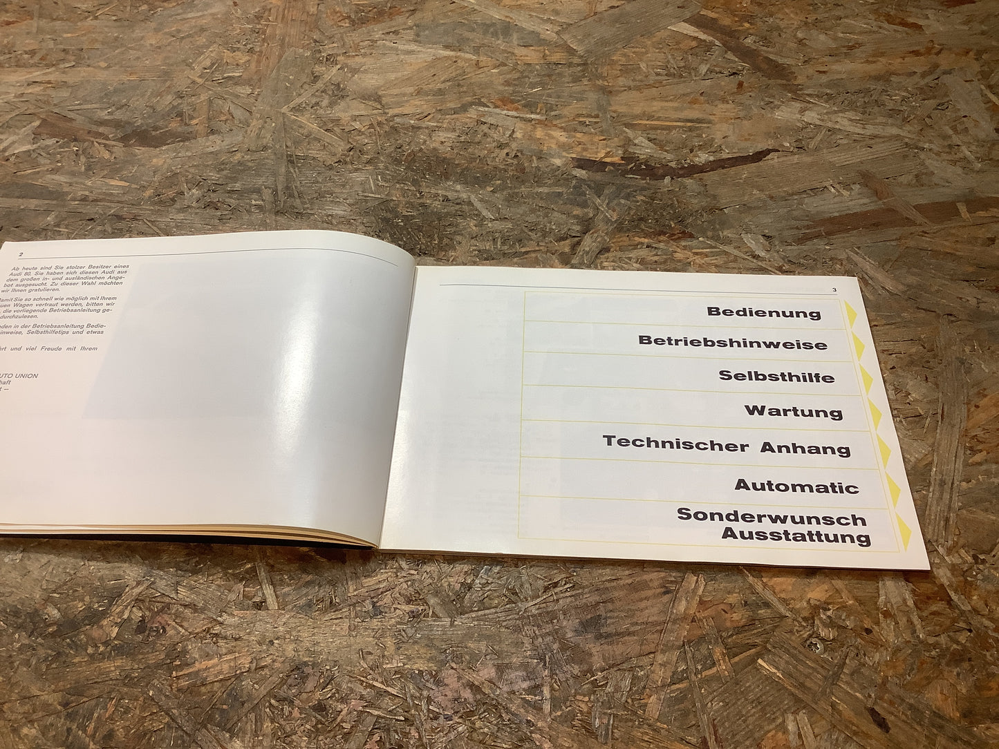 Betriebsanleitung Audi 80, Audi NSU