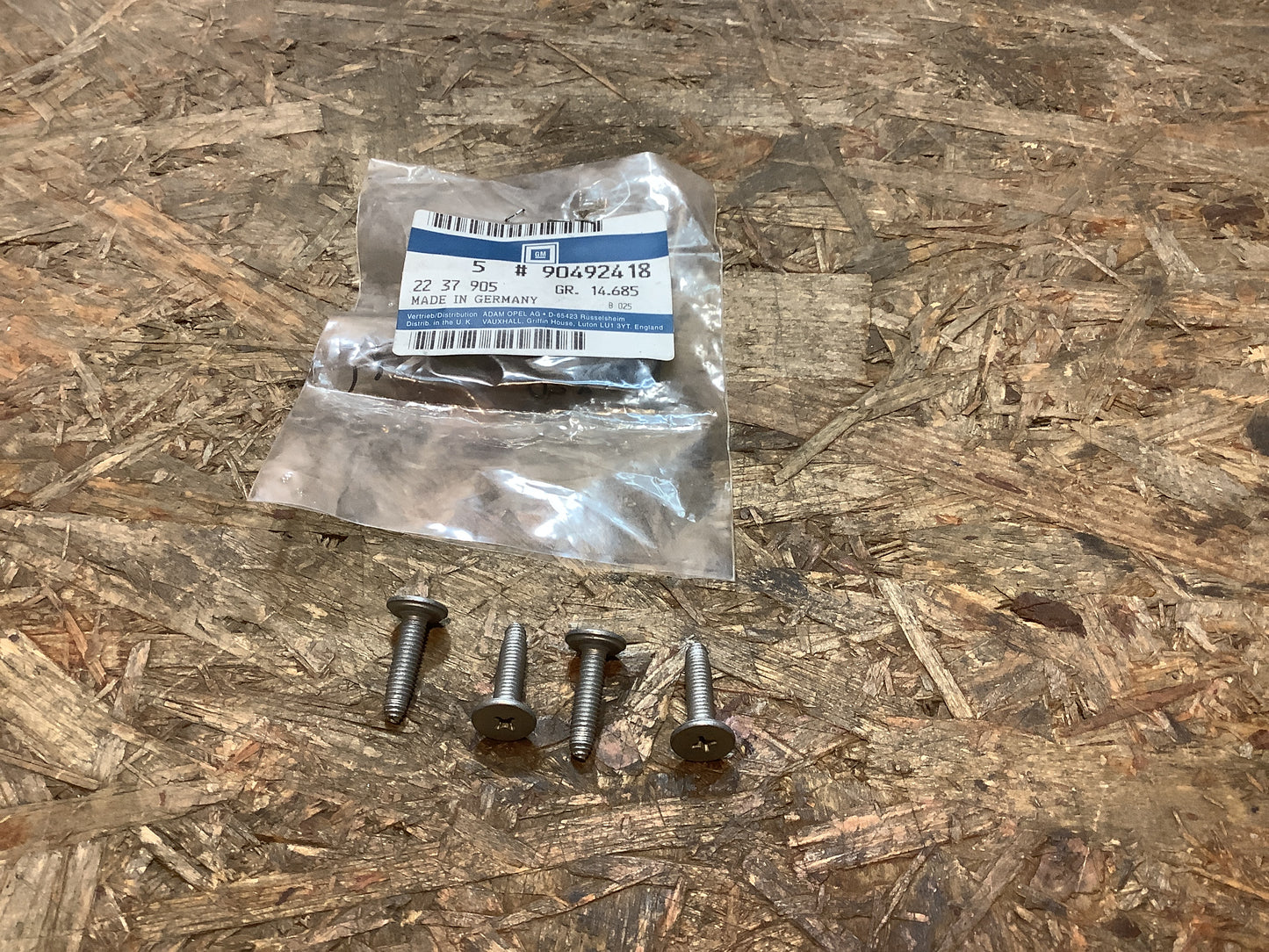 Opel Set Schraube M5x20 Original GM NEU