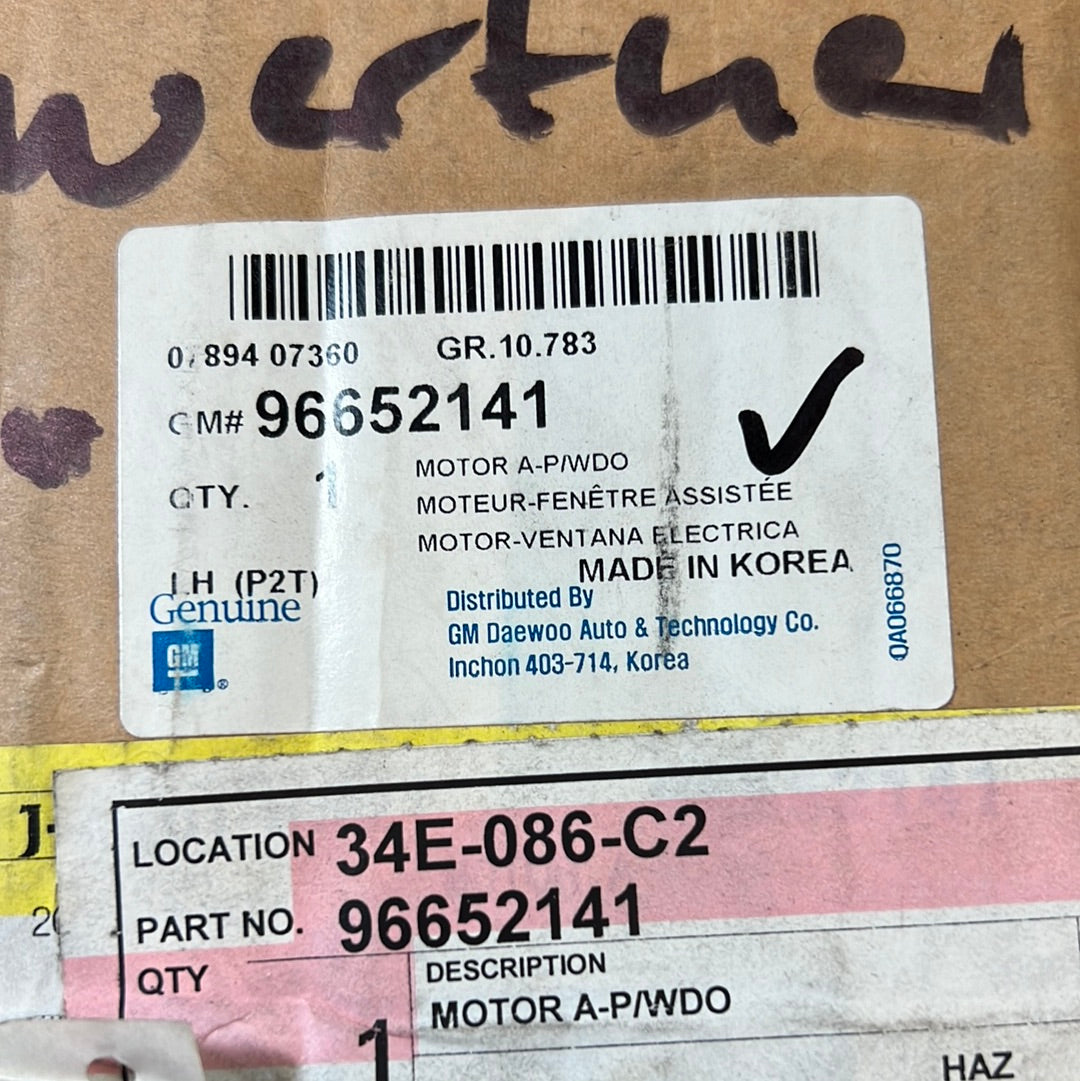 Original GM Chevrolet Fensterheber Elektrisch vorne links Aveo NEU 96652141