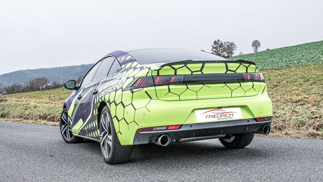 Friedrich Motorsport 76mm Duplex-Sportendschalldämpfer Peugeot 508 II Limousine GT