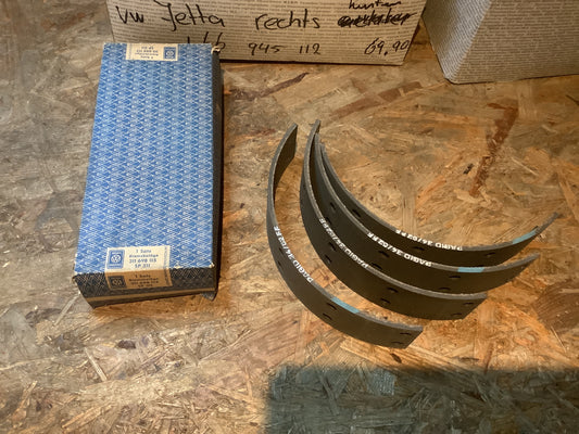 Vw Typ 3 Satz Bremsbeläge vorne 50 mm Original VW Ersatzteile NEU